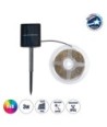 GloboStar® SOLAR LEDSTRIP 70421 Αυτόνομο Ηλιακό Σετ Ταινία LED 3m 3W-3m 90LED 2835 SMD 30lm-m 120° με Ενσωματωμένα Προγράμματα Λειτουργίας - Αδιάβροχο IP65 - RGB - Μ300 x Π0.8 x Υ0.3cm - 2 Χρόνια Εγγύηση